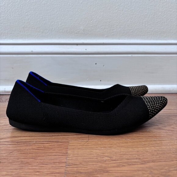 Rothy's Gone Wild: Rothy's The Point Flats in Licorice - Picture 5 of 12